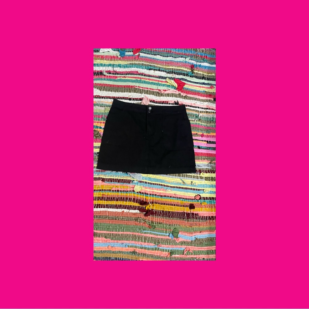 black denim skirt